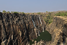 Victoria F&auml;lle von Zambia aus